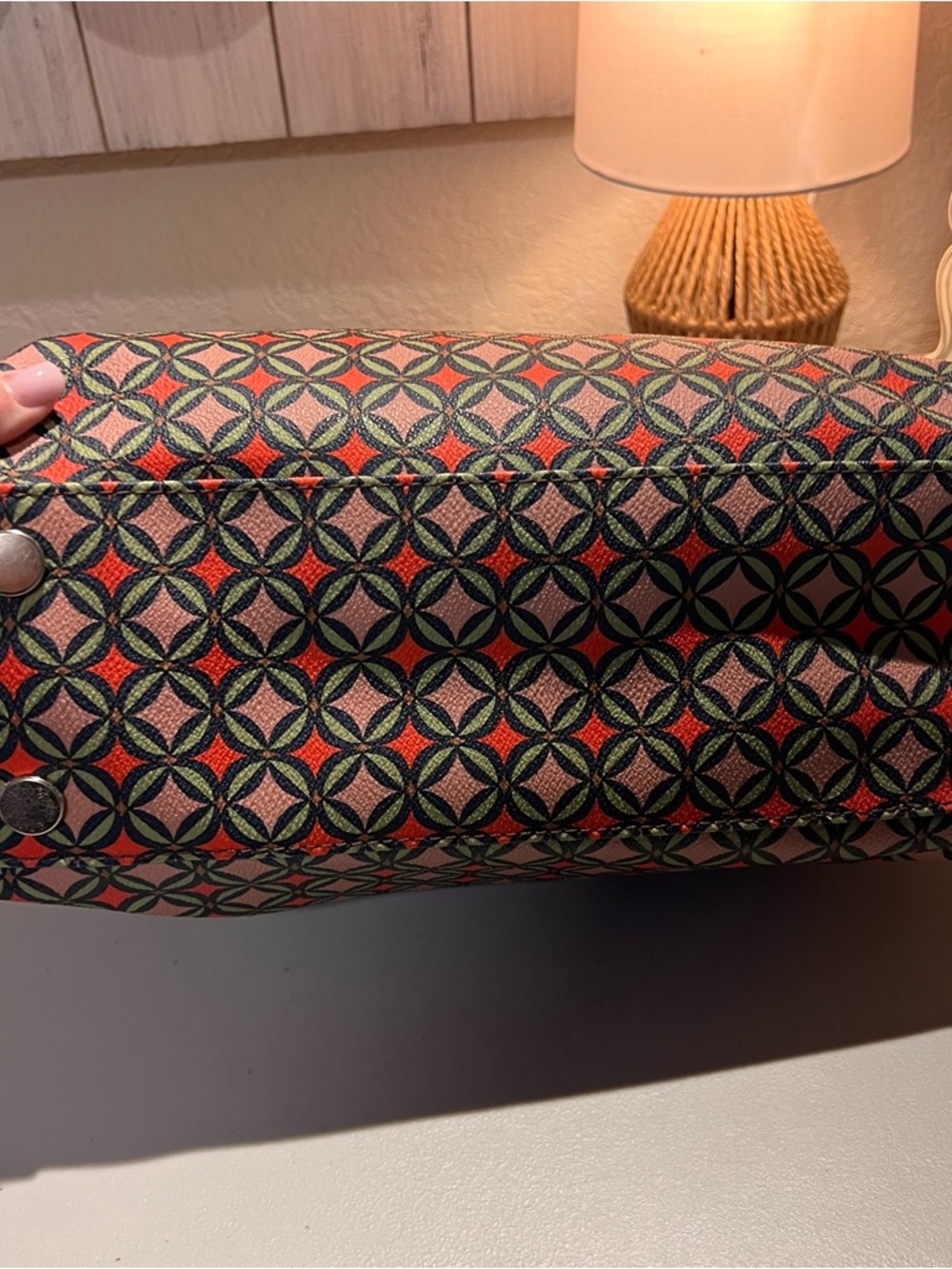 Fossil Sydney Multi-color Coated Canvas Tote Bag - Picture 3 of 13